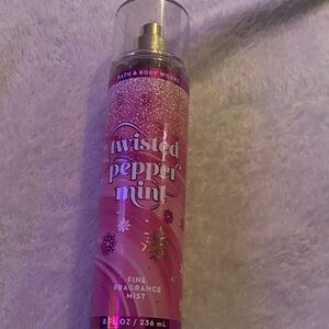 Bath & Body Works Twisted Peppermint Mist - Pink and Purple